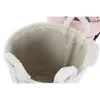 Decorative basket Home ESPRIT Brown Beige Pink 35 x 35 x 41 cm (3 Units)