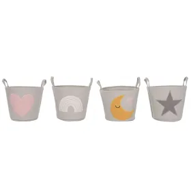 Декоративная корзина Home ESPRIT Разноцветный 36 x 36 x 40 cm (4 штук)