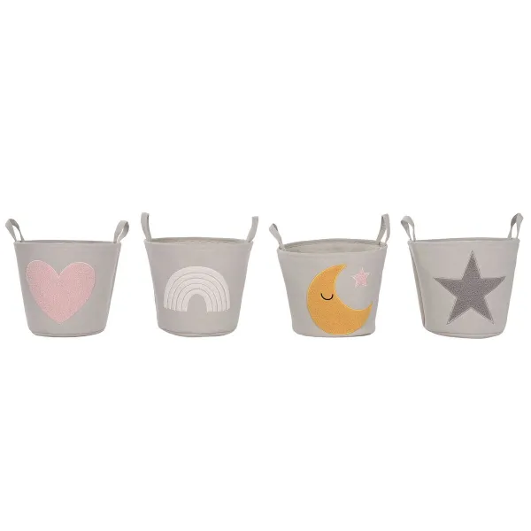 Декоративная корзина Home ESPRIT Разноцветный 36 x 36 x 40 cm (4 штук)