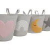 Декоративная корзина Home ESPRIT Разноцветный 36 x 36 x 40 cm (4 штук)