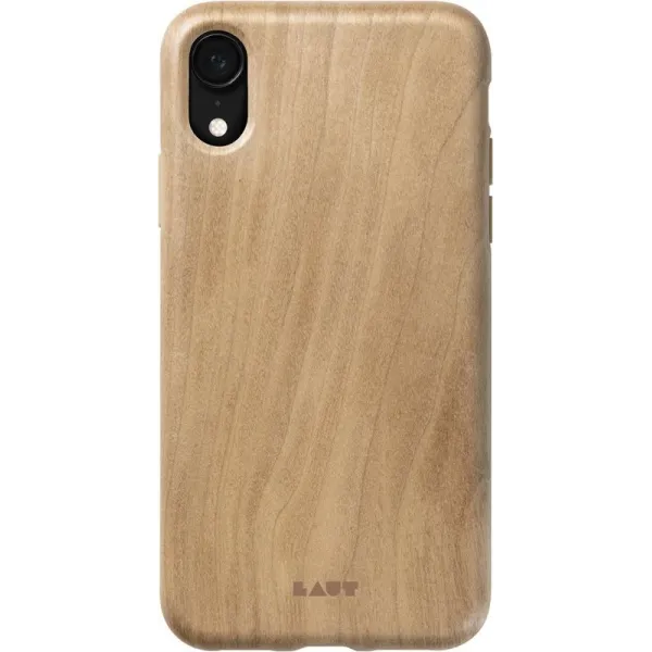 Laut PINNACLE - Case for iPhone XR with natural wood (Cherry Wood)