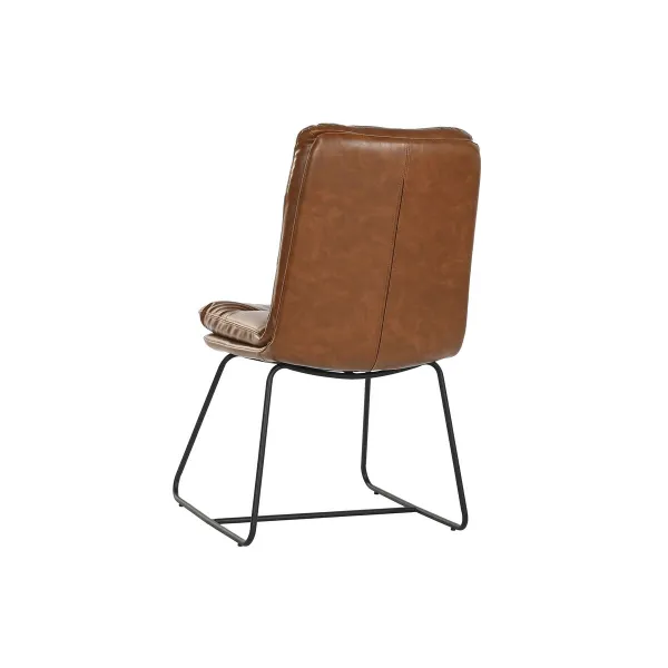 Ruokatuoli Home ESPRIT Synteettinen nahka Metalli 71 x 49 x 90 cm