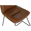 Ruokatuoli Home ESPRIT Synteettinen nahka Metalli 71 x 49 x 90 cm