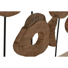 Dekoratīvās figūriņas Home ESPRIT Melns Dabisks Zivs 61,5 x 10 x 53,5 cm