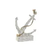 Dekoratīvās figūriņas Home ESPRIT Balts Enkurs Vidusjūra Kails 31 x 7,5 x 40 cm