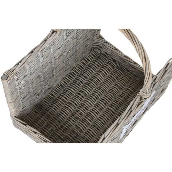 Halkopukki Home ESPRIT Luonnollinen korihuonekalut 47 x 35 x 54 cm (2)