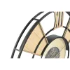 Настенное часы Home ESPRIT Чёрный Натуральный Металл ротанг 100 x 9 x 100 cm