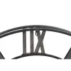 Настенное часы Home ESPRIT Чёрный Натуральный Металл ротанг 100 x 9 x 100 cm