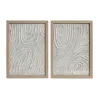 Set of 2 pictures Home ESPRIT Paperi Kristalli 25 x 2 x 35 cm