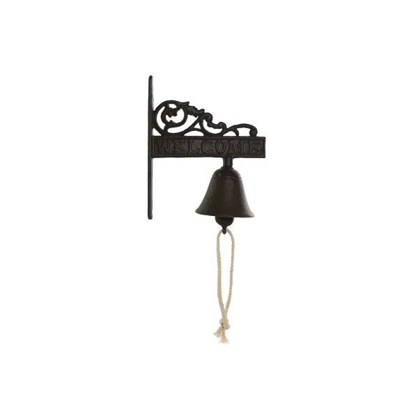 Колокольчик Home ESPRIT Коричневый Чёрный Веревка Железо 14,5 x 7,5 x 18,5 cm