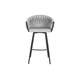 Stool Home ESPRIT Black Grey Metal 58 x 53 x 101 cm