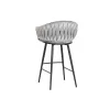 taburete Home ESPRIT Melns Pelēks Metāls 58 x 53 x 101 cm