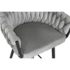 Табурет Home ESPRIT Чёрный Серый Металл 58 x 53 x 101 cm