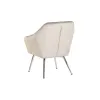 Nojatuoli Home ESPRIT Harmaa Kerma Kullattu Hopeinen Polyesteri Metalli 74 x 74 x 90 cm 74 x 67 x 90 cm