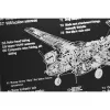 Wall Clock Home ESPRIT Golden Silver Metal Aeroplane Vintage 175 x 21 x 64 cm
