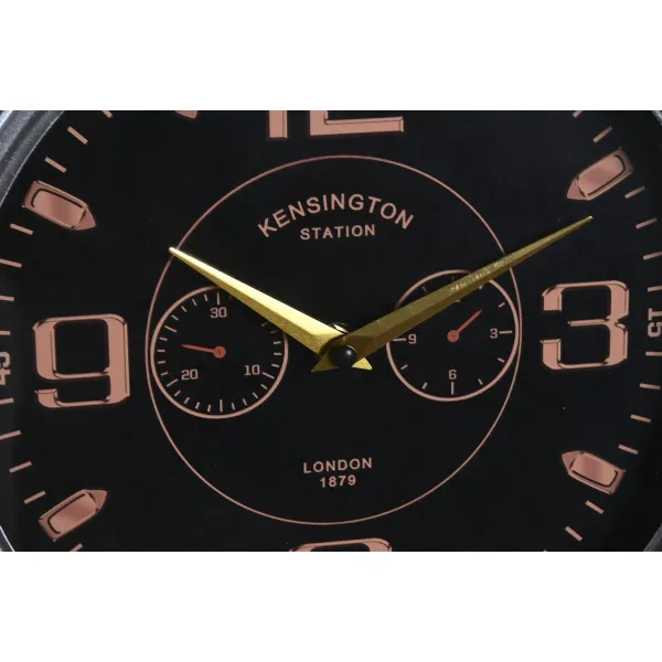 Wall Clock Home ESPRIT Golden Silver Metal Aeroplane Vintage 50 x 10,5 x 49,5 cm