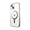 Speck Presidio Perfect-Clear MagSafe - iPhone 17e / 16e / 15 / 14 / 13 Case (Clear / Chrome Finish / Serene Silver)