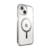 Speck Presidio Perfect-Clear MagSafe - iPhone 17e / 16e / 15 / 14 / 13 Case (Clear / Chrome Finish / Serene Silver)