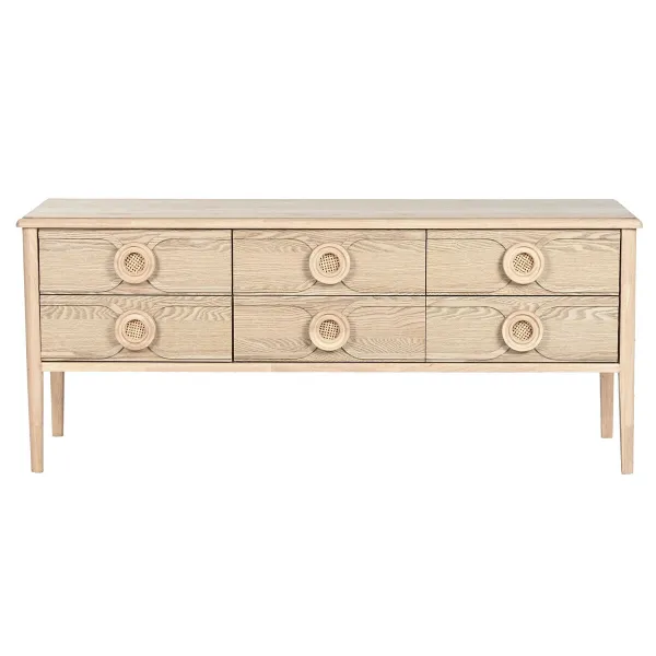 TV furniture Home ESPRIT Natural 120 x 40 x 50 cm