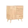 Indauja Home ESPRIT Natūralus Metalinis Rotangas Kaučiukmedžio mediena 73,5 x 35 x 78 cm
