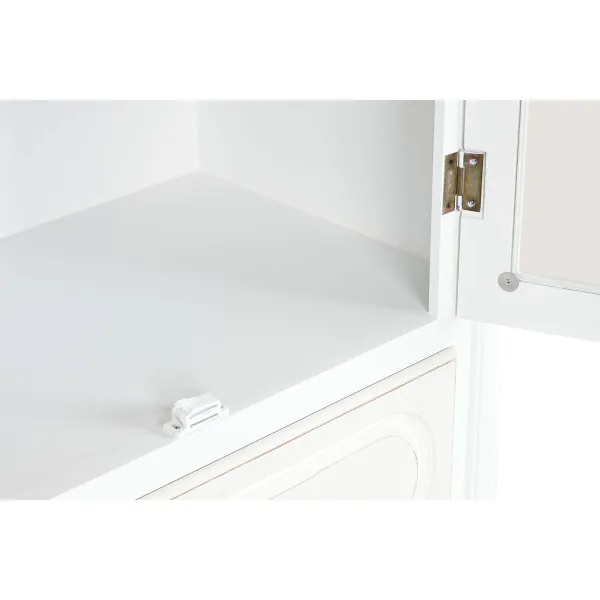 Rhythm stendas Home ESPRIT Balta Medžio Stiklas 76 x 39 x 193 cm