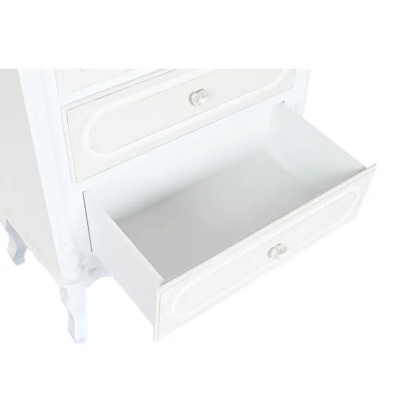 Esittelyteline Home ESPRIT Valkoinen Puu Kristalli 76 x 39 x 193 cm