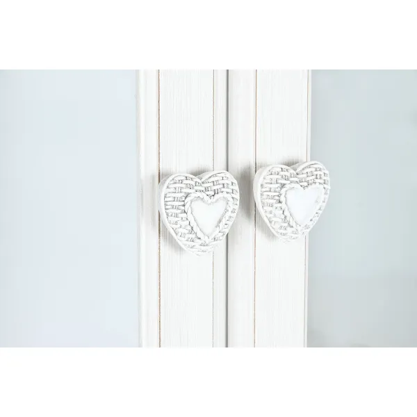 Rhythm stendas Home ESPRIT Balta Medžio Stiklas 76 x 39 x 193 cm