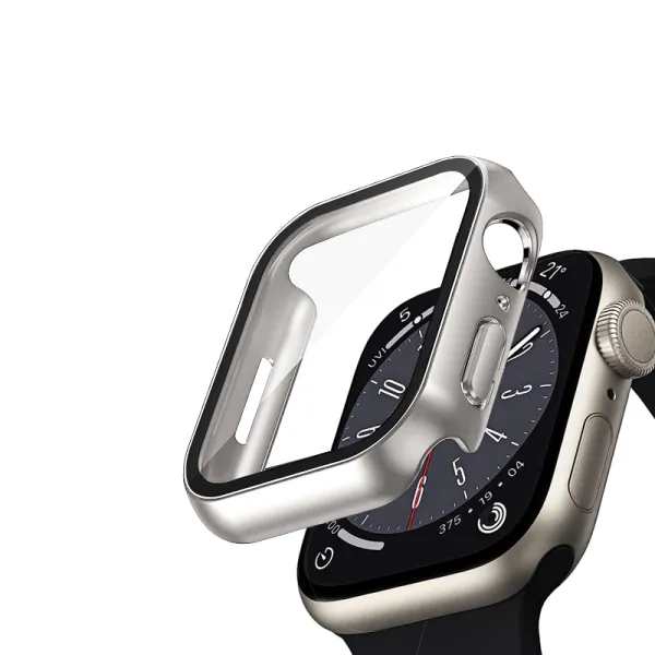 Crong Hybrid Watch Case - Case with glass for Apple Watch 41mm (Starlight)