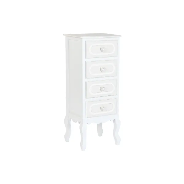 Komoda Home ESPRIT Balta Romantiškas 40 x 36 x 100 cm