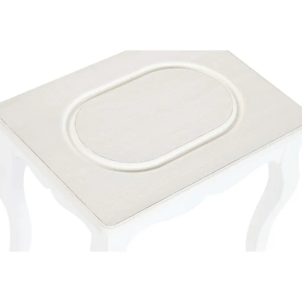 Вспомогательный стол Home ESPRIT Белый Светло-серый 53 x 35 x 47 cm