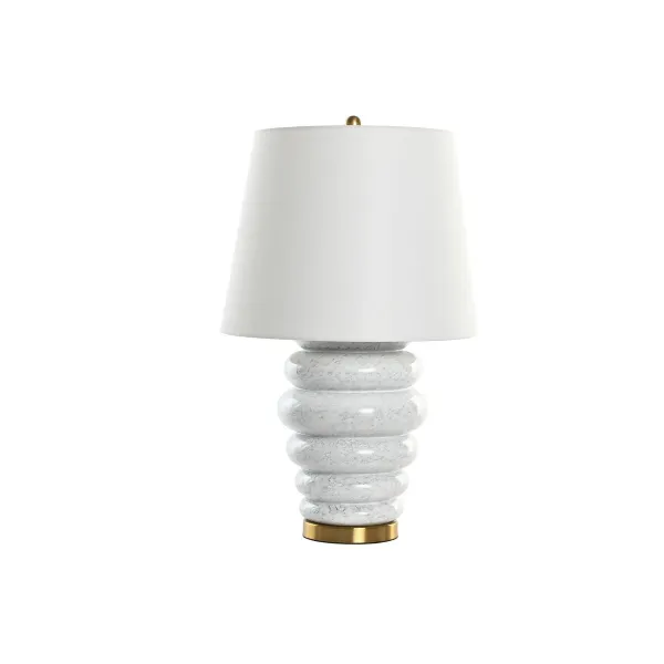 Desk lamp Home ESPRIT White Golden 50 W 220 V