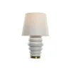 Stalinė lempa Home ESPRIT Balta Auksinis 50 W 220 V