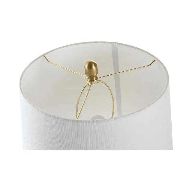 Desk lamp Home ESPRIT White Golden 50 W 220 V