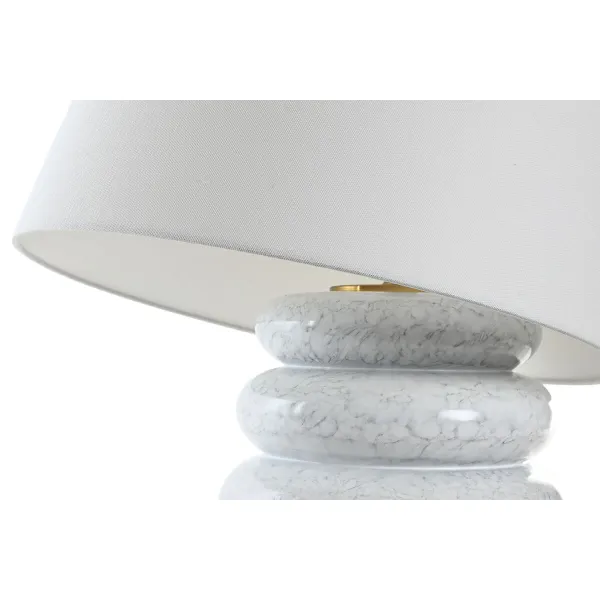 Galda lampa Home ESPRIT Balts Bronza 50 W 220 V