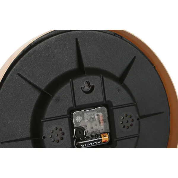 Wall Clock Home ESPRIT Brown Natural PVC Wood 30 x 4,7 x 30 cm (2 Units)