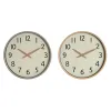 Настенное часы Home ESPRIT Бежевый Натуральный PVC Деревянный 30 x 4,7 x 30 cm (2 штук)