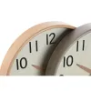 Sieninis laikrodis Home ESPRIT Rusvai gelsva Natūralus PVC Medžio 30 x 4,7 x 30 cm (2 vnt.)