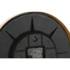 Sieninis laikrodis Home ESPRIT Rusvai gelsva Natūralus PVC Medžio 30 x 4,7 x 30 cm (2 vnt.)