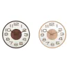 Sieninis laikrodis Home ESPRIT Ruda Natūralus PVC Medžio 30 x 4,7 x 30 cm (2 vnt.)