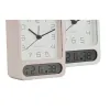 Table clock Home ESPRIT White (2 Units)