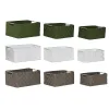 Grozs Home ESPRIT Zaļš Pelēks Krēmkrāsa Metāls polipropilēns 38 x 28 x 17 cm 3 Daudzums (3 gb.)