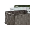 Krepšelio rinkinys Home ESPRIT Žalia Pilka Kreminė Metalinis polipropileno 38 x 28 x 17 cm 3 Dalys (3 vnt.)
