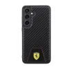 Ferrari Carbon Stitched Bottom - Case for Samsung Galaxy S24+ (black)