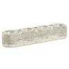 Candleholder Home ESPRIT Cream Metal Crystal 31 x 7 x 5 cm