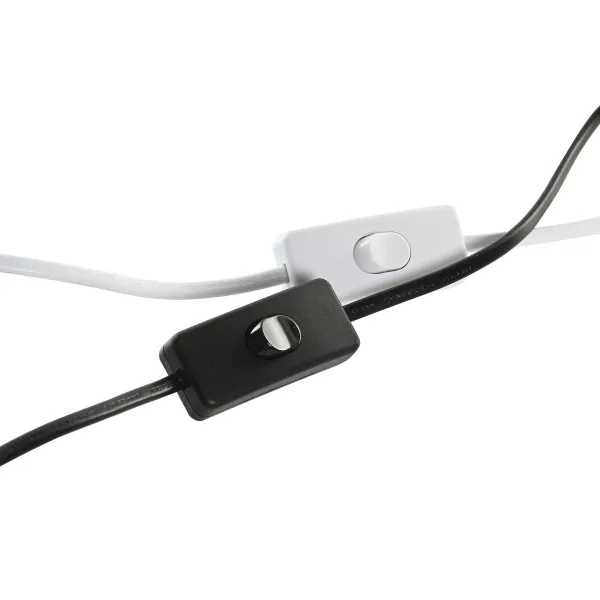 Galda lampa Home ESPRIT Dzeltens Balts Melns 25 W 220 V (2 gb.)