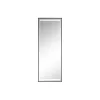 Miegamojo veidrodis Home ESPRIT Juoda Aliuminis 50 x 2 x 150 cm