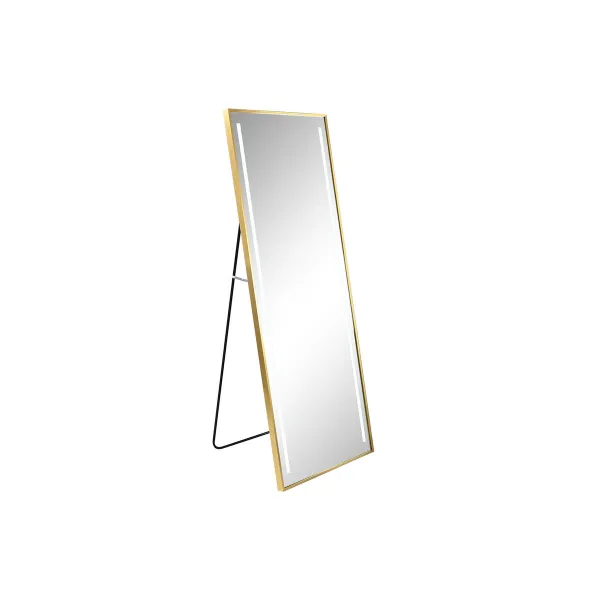 Miegamojo veidrodis Home ESPRIT Auksinis Aliuminis 60 x 5 x 165 cm