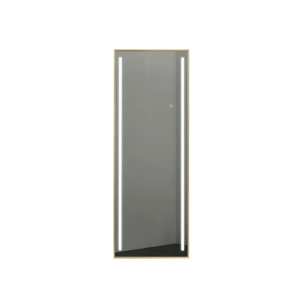 Meikkipeili Home ESPRIT Kullattu Alumiini 60 x 5 x 165 cm