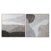 Painting Home ESPRIT Wood Canvas 123 x 4,3 x 123 cm 122,6 X 4,3 X 122,6 CM