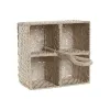 Cutlery basket Home ESPRIT White Natural Bamboo 19 x 19 x 27 cm